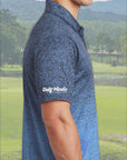 Golf Mindz Brain Ball Men's Gradient Polo