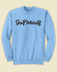Unisex Golf Mindz 3D Script Crew Fleece Sweatshirt