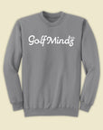 Unisex Golf Mindz 3D Script Crew Fleece Sweatshirt