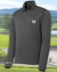 Golf Mindz Brain Ball Men's Quarter Zip Long Sleeve Pullover