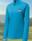 Golf Mindz Women's Quarter Zip Long Sleeve Pullover