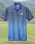 Golf Mindz Brain Ball Men's Gradient Polo