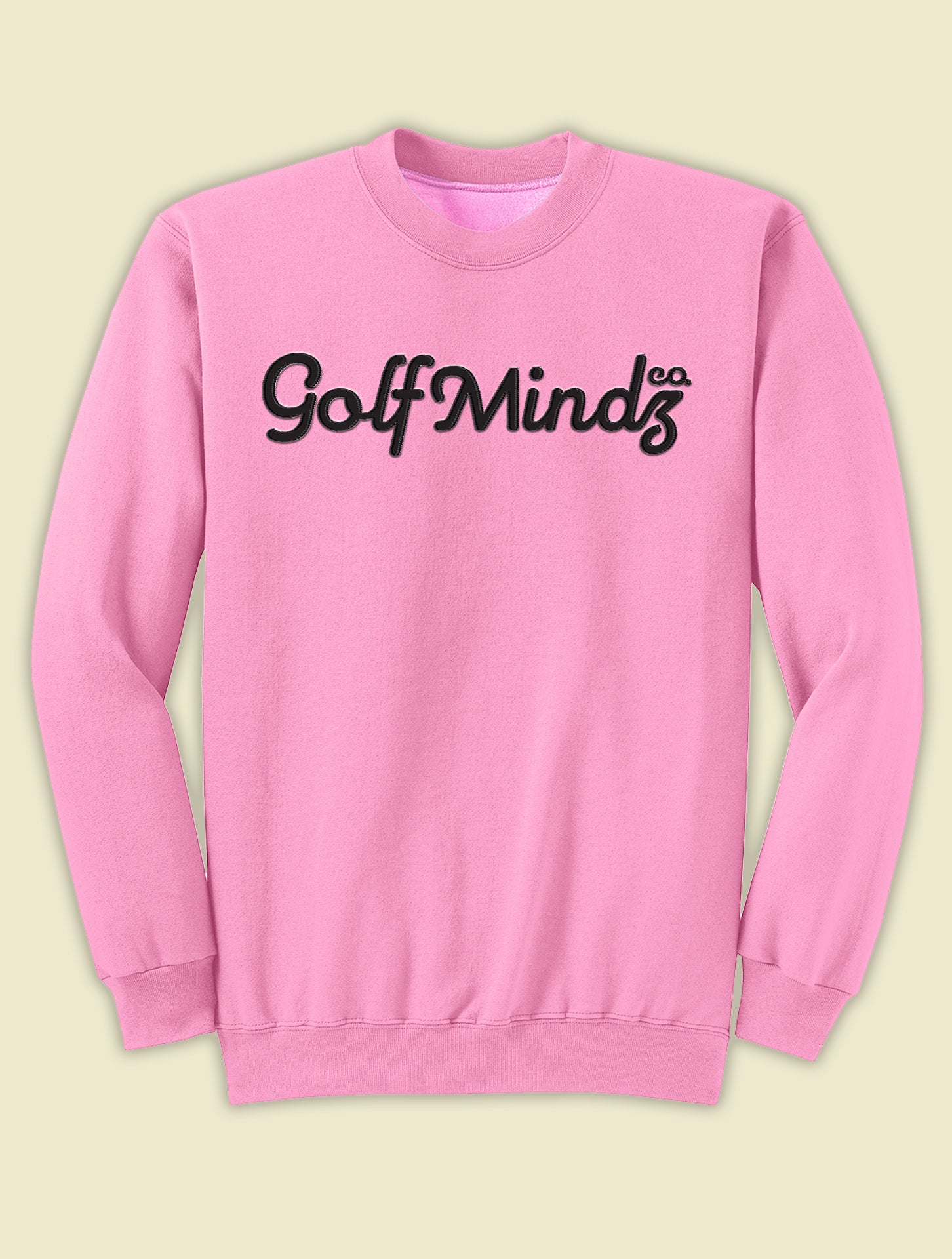 Unisex Golf Mindz 3D Script Crew Fleece Sweatshirt