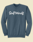 Unisex Golf Mindz 3D Script Crew Fleece Sweatshirt