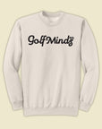 Unisex Golf Mindz 3D Script Crew Fleece Sweatshirt