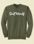 Unisex Golf Mindz 3D Script Crew Fleece Sweatshirt