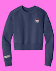 Golf Mindz Women's Cropped Crew Fleece Sweatshirt