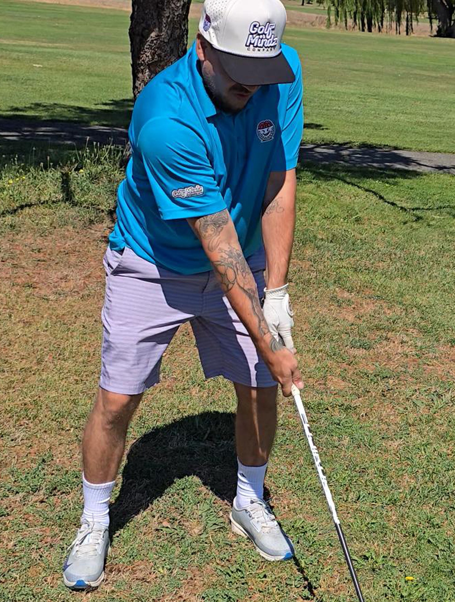 Golf Mindz Ball Guy Men&#39;s Tee Off Polo