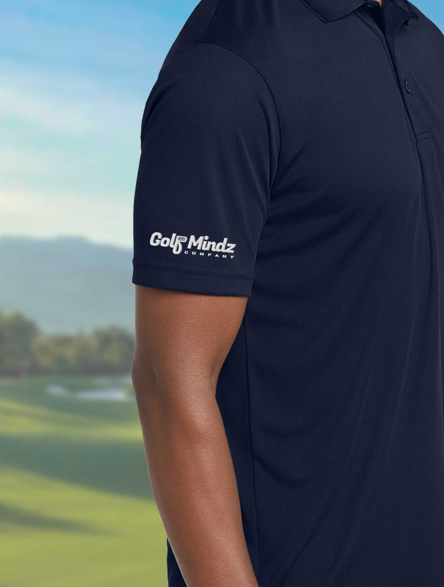Golf Mindz Brain Ball Men's Tee Off Polo