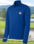 Golf Mindz Brain Ball Men's Quarter Zip Long Sleeve Pullover