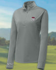 Golf Mindz Brain Ball Women's Quarter Zip Long Sleeve Pullover