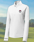 Golf Mindz Brain Ball Women's Quarter Zip Long Sleeve Pullover